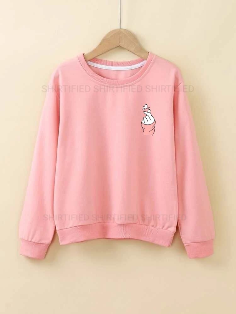 Pink Sweatshirt poc love charm