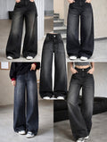 Black Vintage Wide Leg Jeans