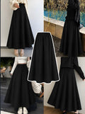 Black Chiffon Skirt