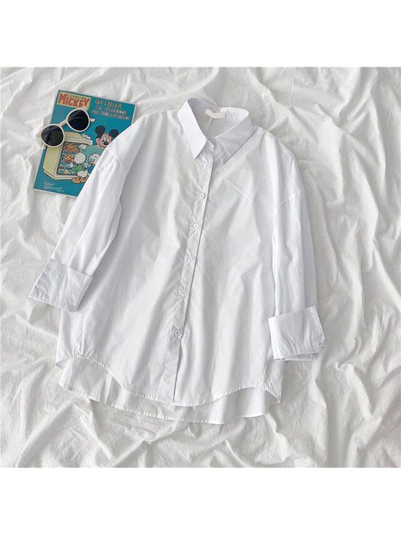 white button down shirt