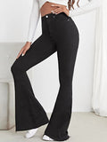 Black bell bottom jeans