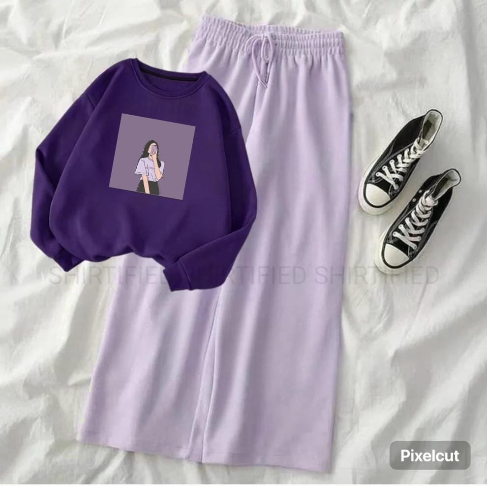 dark purple sweatshirt selfie girl with lilac flapper