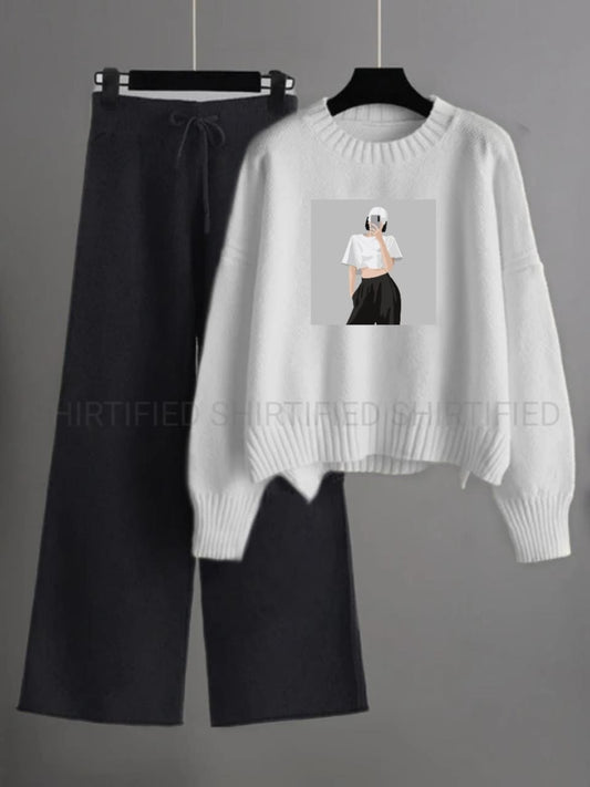 white sweatshirt selfie girl with black flapper plain