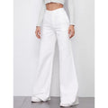 white wide leg jeans
