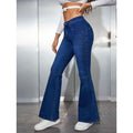 darkblue bell bottom jeans