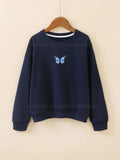Blue Butterfly Sweatshirt