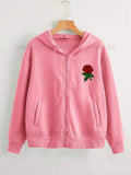 Pink Zipper poc red rose