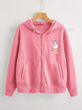 Pink Zipper pocket love charm