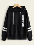 Black Zipper whatever stripes