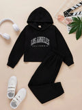 black hoodie california with black trouser